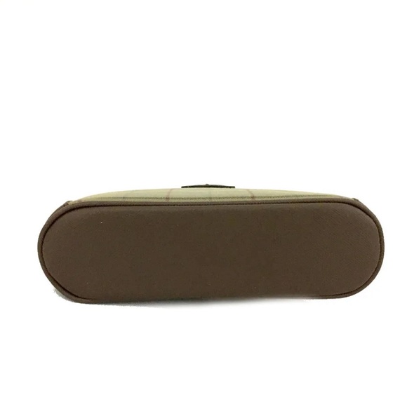 Authentic Burberrys Check Canvas Cosmetic Pouch Bag EUC - Picture 5 of 9